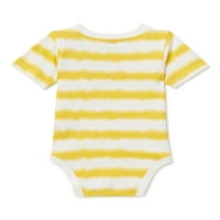 Ganimals Baby Boy Beach Vibes Stripe Bodizum kratkih rukava, veličine 0 3m-24m