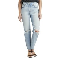 Silver Jeans Co. Ženske vrlo poželjne traperice s ravnim nogama, veličine struka 24-36