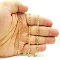 Masivni lanac od 10 karatnog žutog zlata, besplatna krpa od mikrovlakana, Muška Ženska ogrlica od 10 karata