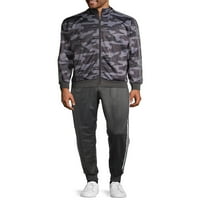 Originalni deluxe muški aktivni camo flece puna jakna s zip jaknom, do veličine 3xl