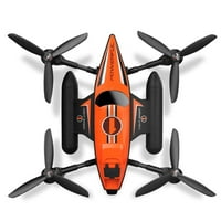 3-in-RC Dron, Četverokopter na kopnu, zraku i vodi-narančasta