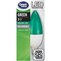 Velika vrijednost LED ukrasna žarulja, Watt, zelena