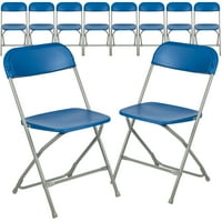 Plastična sklopiva stolica serije-Plava kapaciteta 650 kilograma udobna stolica za događaje - lagana sklopiva stolica