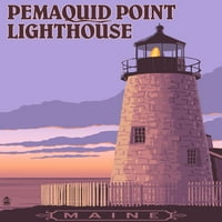 Pemakvid Lighthouse Sunset, Maine