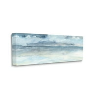 Stupell Sažetak oblačne oceanske valove pejzažne galerije za slikanje omotana platno print zidna umjetnost