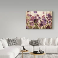 Zaštitni znak likovna umjetnost 'Pink and Purple Flowers' platno umjetnost Silvia Vassileva