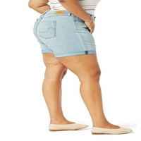 Potpis Levi Strauss & Co. Women's Plus veličine srednjeg uspona kratkih kratkih hlača