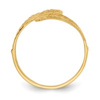 Prsten od žutog zlata od 14 karata s modnim filigranom, veličina 5