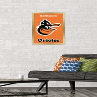 Baltimore Orioles - plakat zida retro logotipa, 14.725 22.375