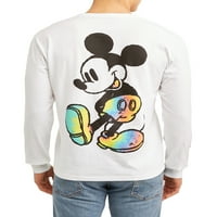 Disney muški Mickey Mouse Stojeći majice s dugim rukavima, dostupan do veličine 2xl