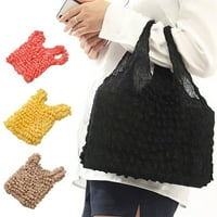 Fleksibilna rastezljiva torba elastična torba s mjehurićima nabrana torba za kupovinu velikog kapaciteta u ljubičastoj boji
