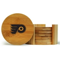 Philadelphia Flyers Bamboo Coaster Set