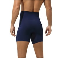 Plus veličina muške kratke hlače za mršavljenje, trening struka, oblikovanje tijela, donje rublje za trbuh, Pamuk, Plava