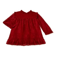 Wonder Nation Toddler Girls praznična haljina od čipke, veličine 18m-2T