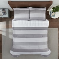 Serta jednostavno očistite teksturirani teksturan krevet od sive boje u vreći