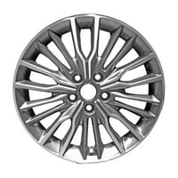 KAI 7. Obnovljeni OEM kotač od aluminijske legure, strojno i srednje srebrno, odgovara - Hyundai Elantra GT