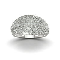3 8CT TDW Diamond S sterling srebrni modni prsten