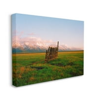 Ograda ranča, Travnjaci, planinski lanac, vedro nebo, izlazak sunca, 16, dizajn Saula rapsona