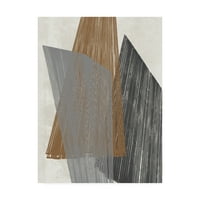 Zaštitni znak likovne umjetnosti 'Triangle Stripes I' Canvas Art by Jennifer Goldberger