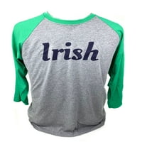 Irska zelena i siva majica rukava - xxl