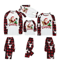 Božićna pidžama za cijelu obitelj, odgovarajući setovi, tiskana božićna Muška bluza, vrhovi + hlače, obiteljska pidžama, poklon prodaja