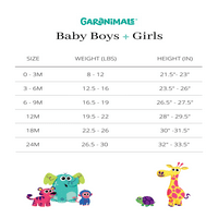 Ganimals Baby Boy French Terry Joggers, veličine 0- mjeseci