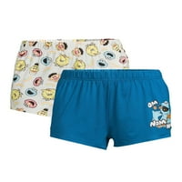 Sesame Street Street Cookie Monster Boxster Shorts. 2-paket