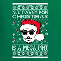 Divlji Bobbi, Johnnie Depp, ve što želim za Božić je Mega Pinta ružnog božićnog džempera, muška košulja dugih rukava, Kellie, velika