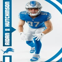 Plakat na zidu Detroit Lions - Aidan Hutchinson, 14.725 22.375