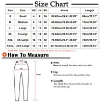 Plus veličina ženske široke široke hlače ravne hlače visokog struka casual hlače