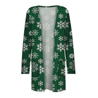 ; / Ženski ružni božićni džemper kardigan modna majica dugih rukava Božićni kardigan s otvorenim prednjim dijelom široka gornja odjeća