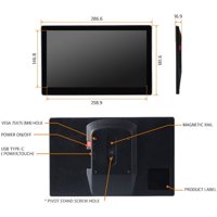 LCD monitor, Crni