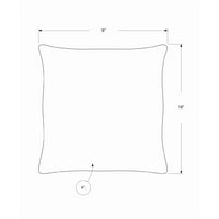 Kvadratni jastuk za bacanje od poliestera, apstrakcija, tamno smeđa