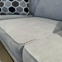 Kauč s jastukom od tkanine-naslon od tkanine, u srebrnoj boji