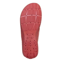 Ženske sandale s niskim potpeticama, crvene