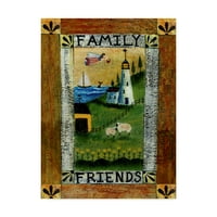 Zaštitni znak likovne umjetnosti obitelj i prijatelji, ulje na platnu Sheril Bartlee