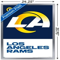 Los Angeles Rams - plakat s logotipom na zidu, 22.375 34