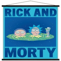Rick i Mortie-titularni zidni plakat u drvenom magnetskom okviru, 22.37534