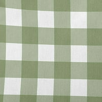 16 16 Jednostavno Daisy Gingham Plaid poliesterski naglasak jastuk, Scallion Qty 1