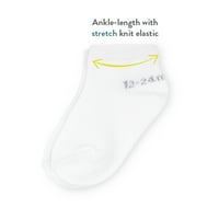 Goldbug Toddler Boys Multi veličine rastu s mekom čarapa za gležnjeve, 16-pack