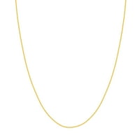 14K žuto zlato ženska ogrlica okrugla pšenična ogrlica