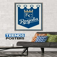 Kraljevski grad Kansas-plakat s logotipom na zidu, 22.375 34