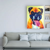 Zaštitni znak likovna umjetnost 'Boxer Bear' platno umjetnost Dawgart