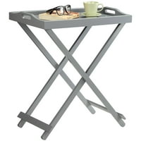 Praktični koncepti sklopivi stol s pladnjem od 92 inča, siva