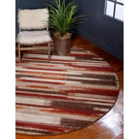 Jedinstveni tkalački stan pšenični jesenski tepih Multi 8' 0 8' 0 Okrugli geometrijski oblik idealan je za blagovaonicu hodnika spavaće