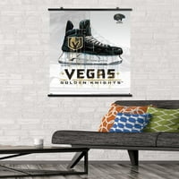 Vegas Golden Knights-plakat na zidu skateboarda, 22.375 34