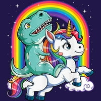 Smiješna majica s dinosaurima i jednorogom Unicorn - dizajn iz