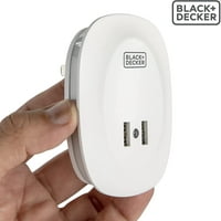 USB-noćno svjetlo Black + Decker фотоэлементным senzorom