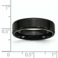 Narukvica od nehrđajućeg čelika s crnim premazom, brušena, polirana, s kosim rubom