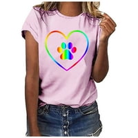 Štednja Ženske majice za Valentinovo Pokloni za ljubavnike dukserica ženska ugodna modna bluza grafički Print majice za Valentinovo